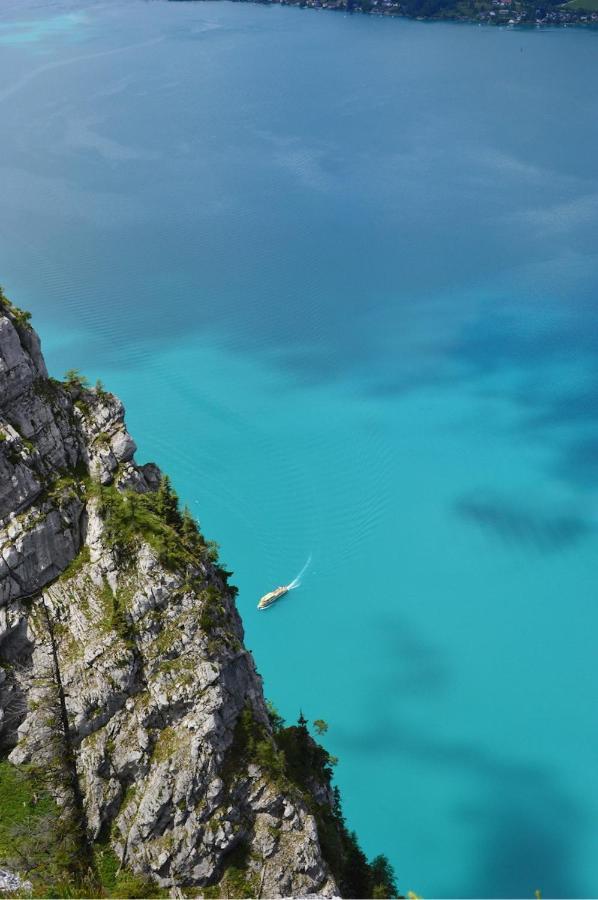 Fewo Atterseeperle - 80M2 Mit See- Und Gebirgsblick Steinbach am Attersee Ngoại thất bức ảnh