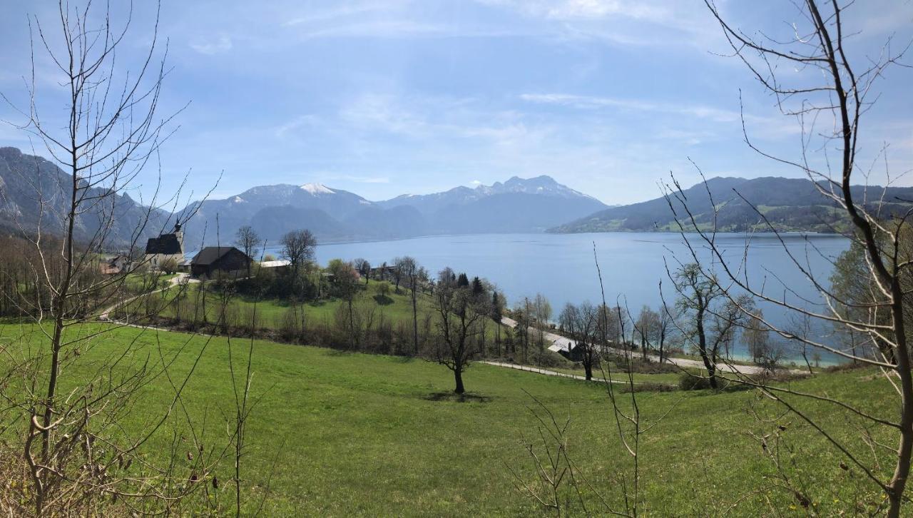Fewo Atterseeperle - 80M2 Mit See- Und Gebirgsblick Steinbach am Attersee Ngoại thất bức ảnh
